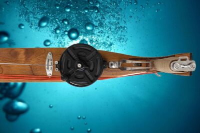 Alemanni speargun with triple rubber and 120 cm length for fishing in the blue and in the Mediterranean